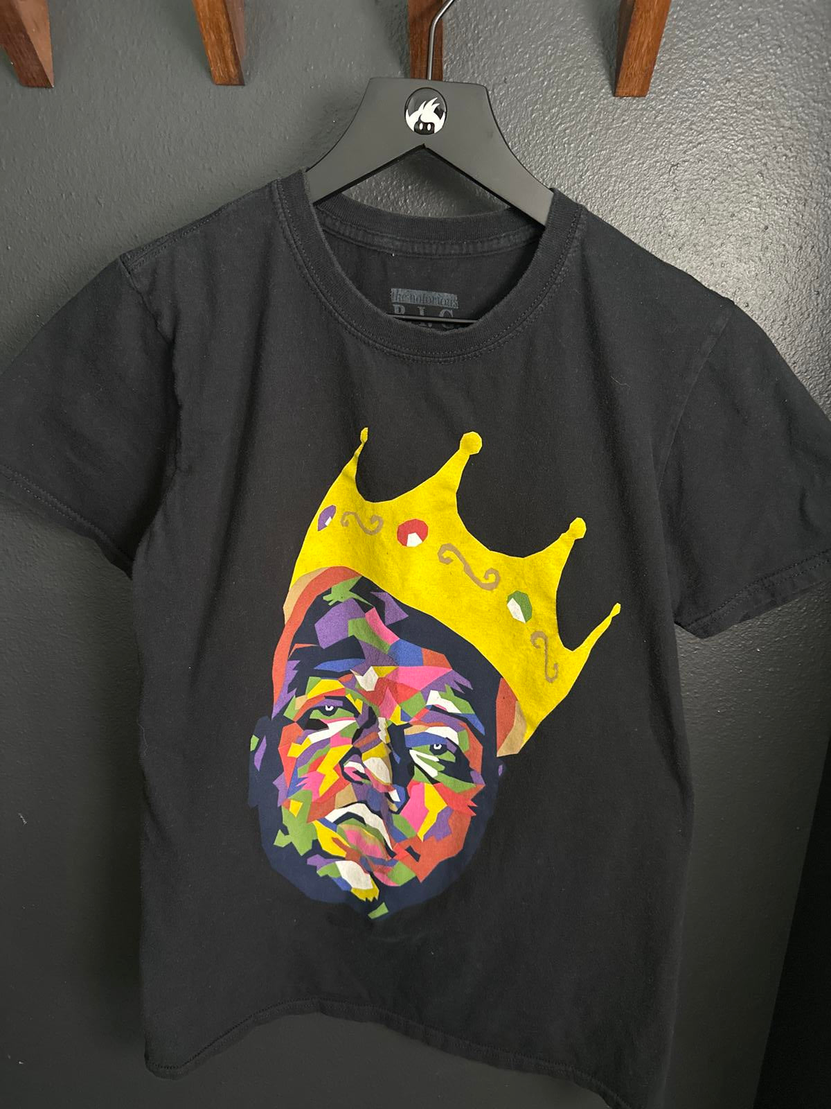 Biggie Smalls Graphic Tee - Colorful Crown Design
