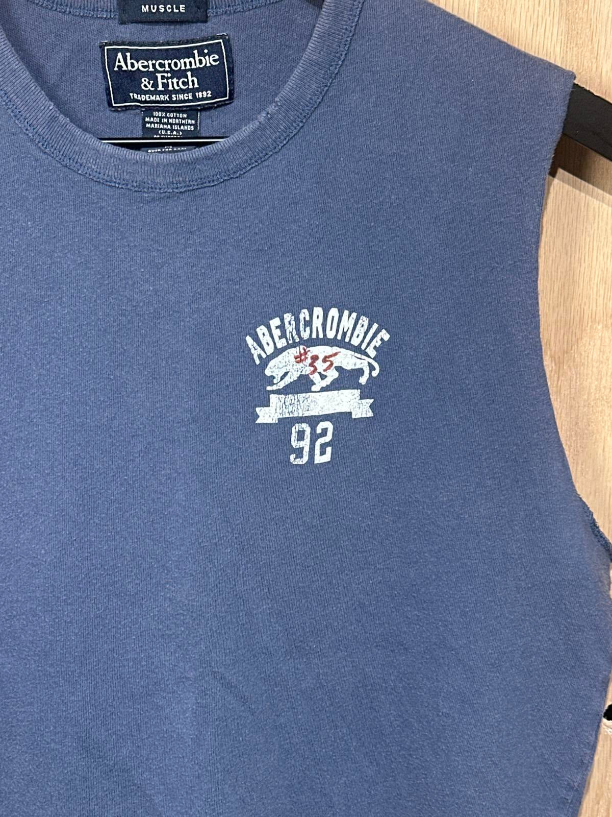 Abercrombie & Fitch Men's Muscle Tee Blue Size Medium