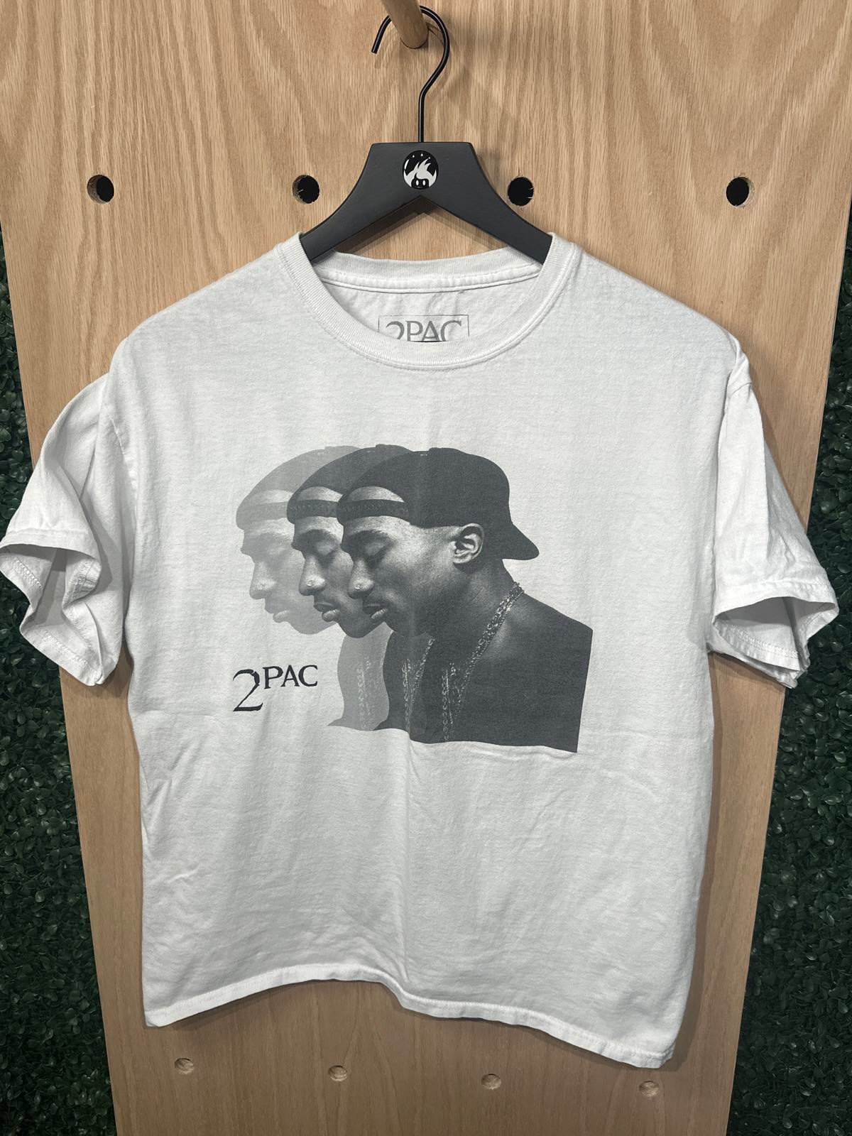 2PAC Graphic Print White T-Shirt Size Large