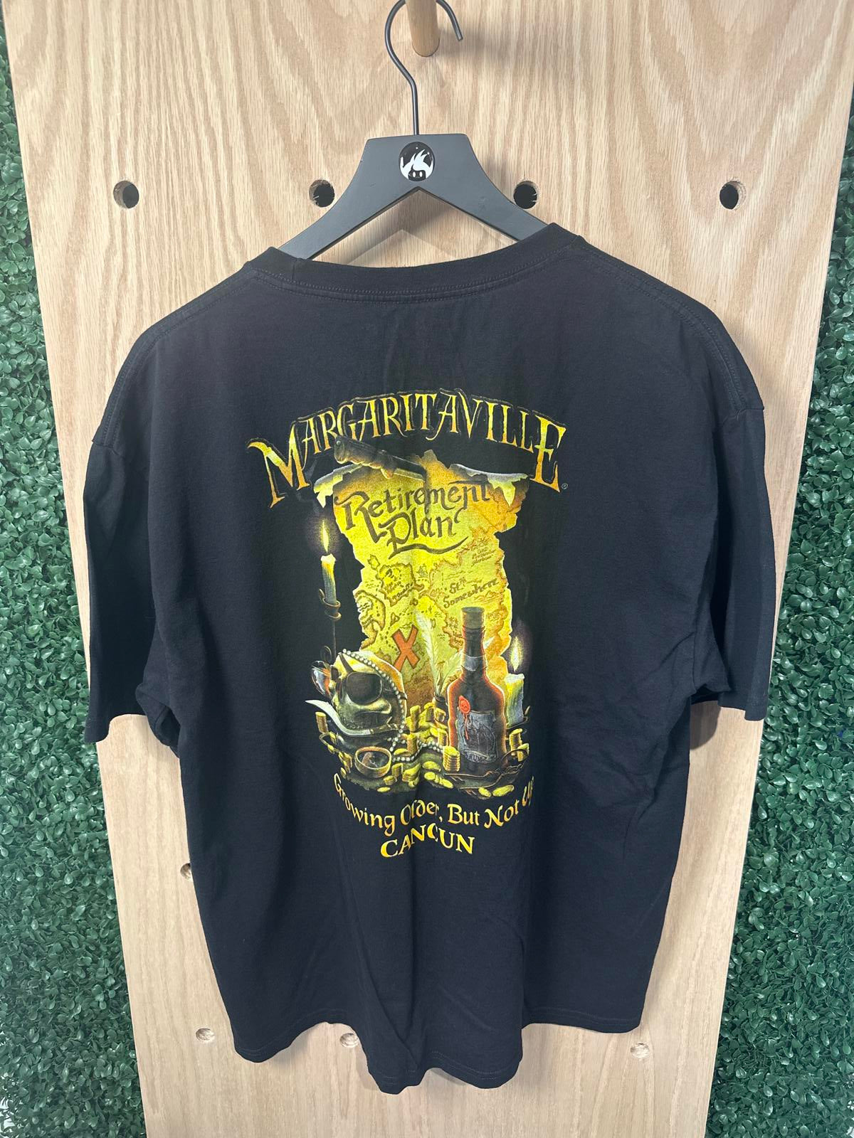 Margaritaville Black Short Sleeve T-Shirt, Size XL