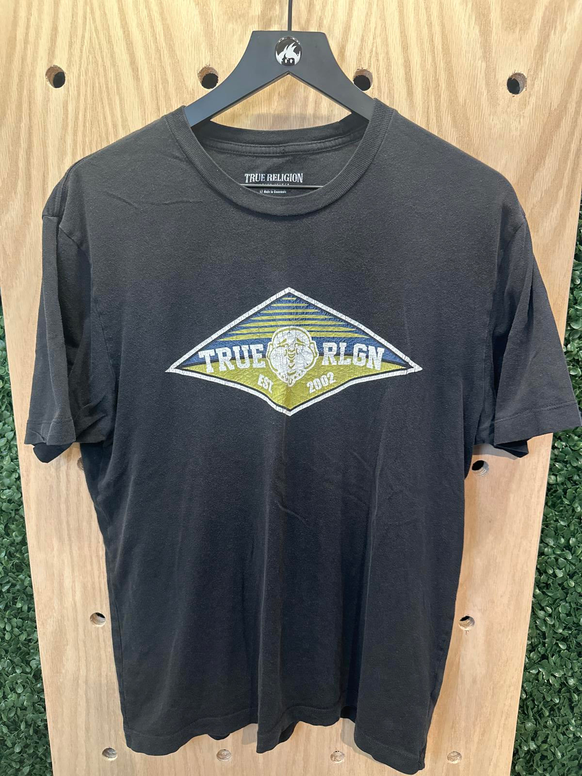 True Religion Black Graphic Logo T-Shirt