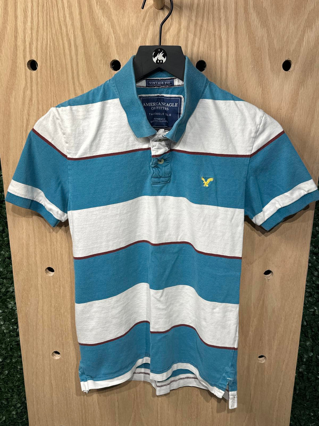 American Eagle Outfitters Vintage Fit Striped Polo Shirt