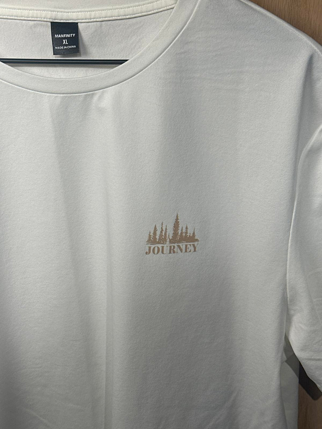 Manfinity White Crew Neck T-Shirt XL