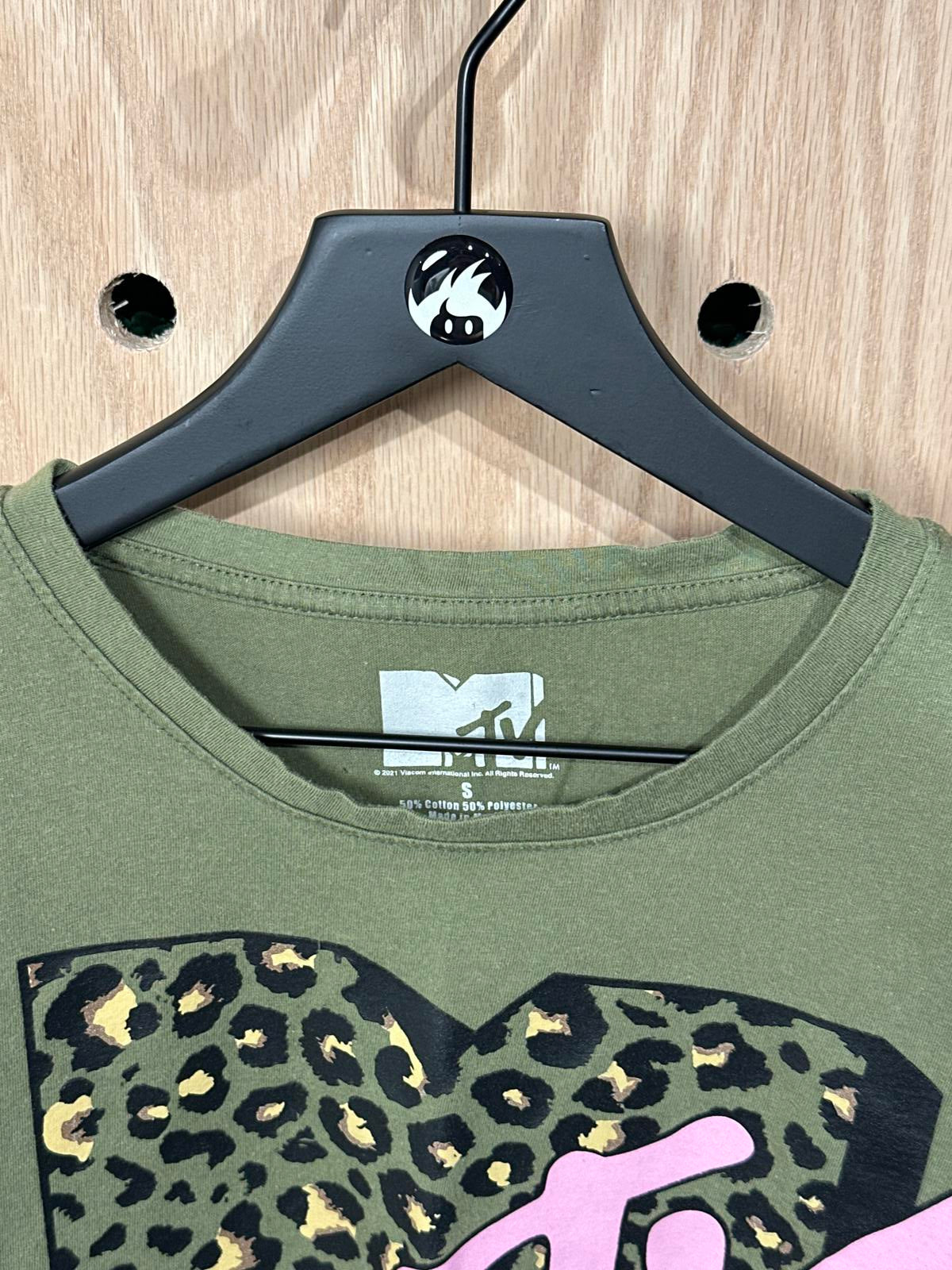 MTV Music Television Leopard Print Logo Women's T-Shirt