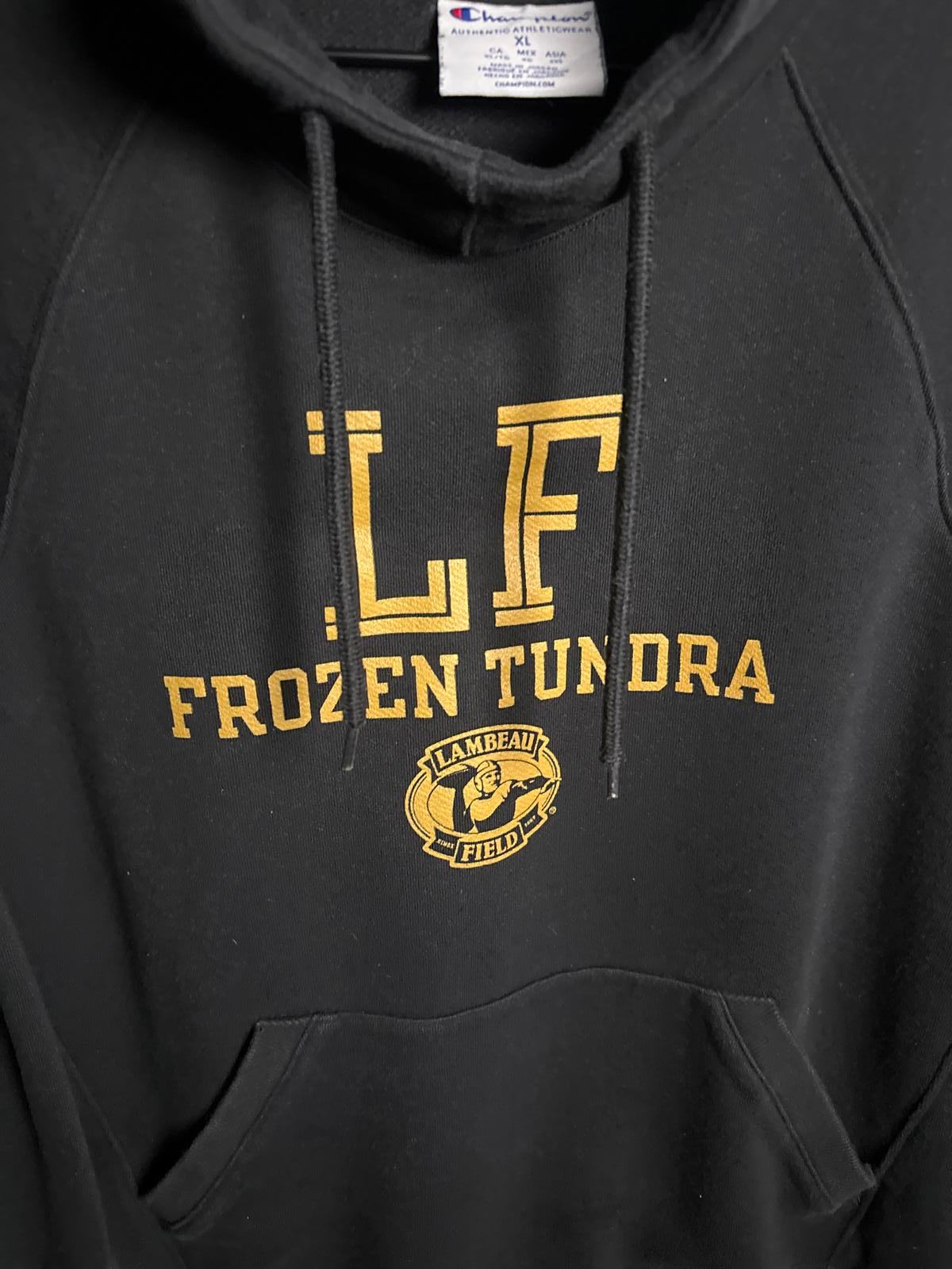 Champion Lambeau Field Frozen Tundra Hoodie - Black