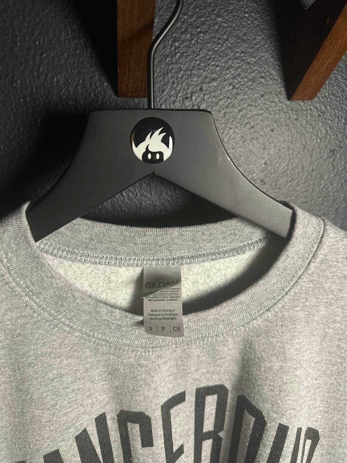Gildan Grey Dangerous Sweatshirt/Crewneck