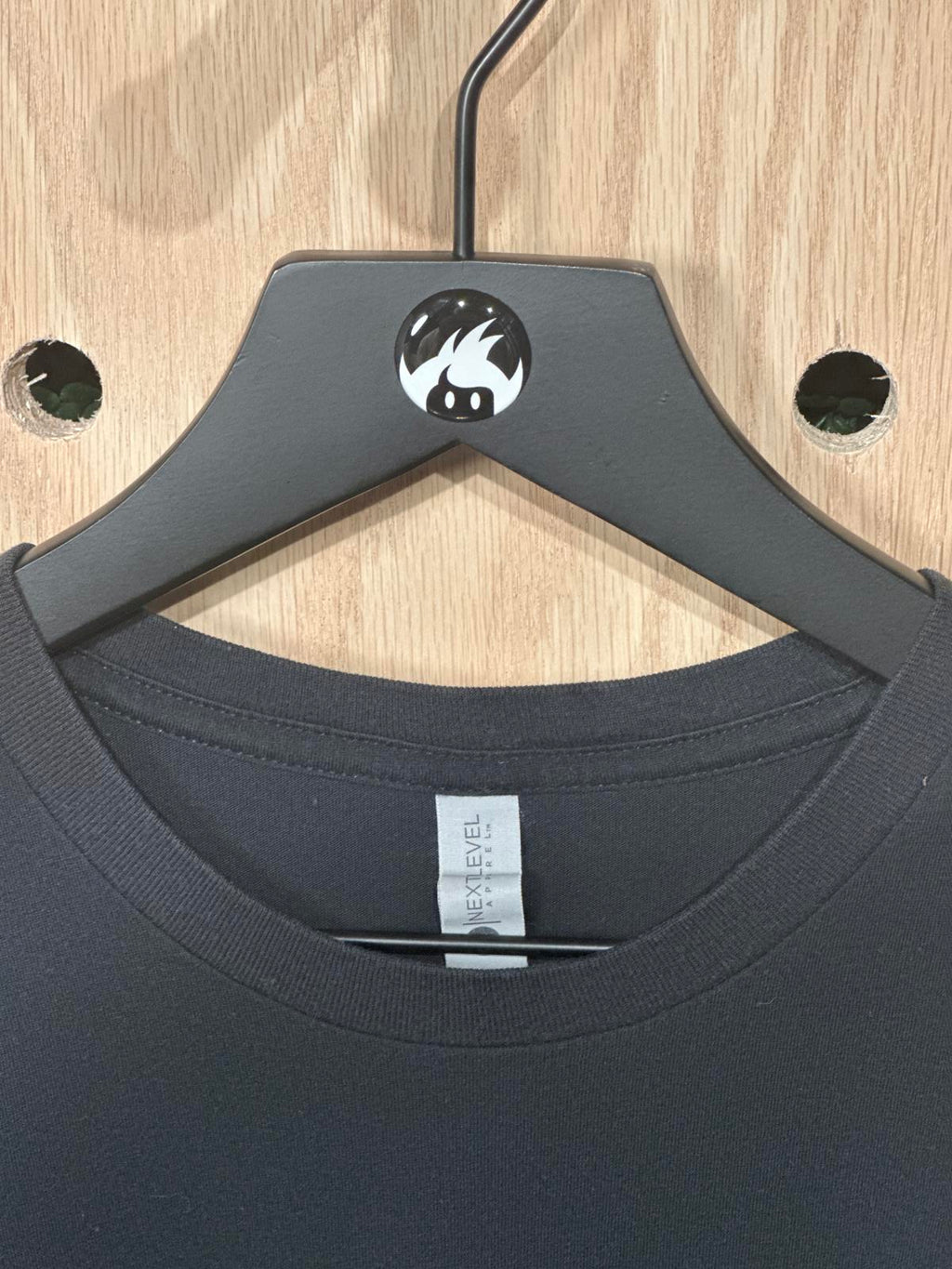 Next Level Apparel Black Graphic T-Shirt - Wax Mage Records Logo