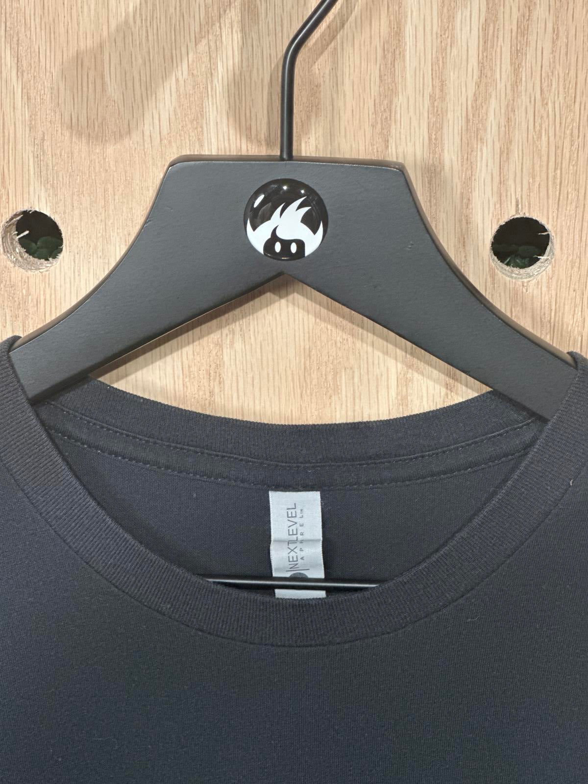 Next Level Apparel Black Graphic T-Shirt - Wax Mage Records Logo