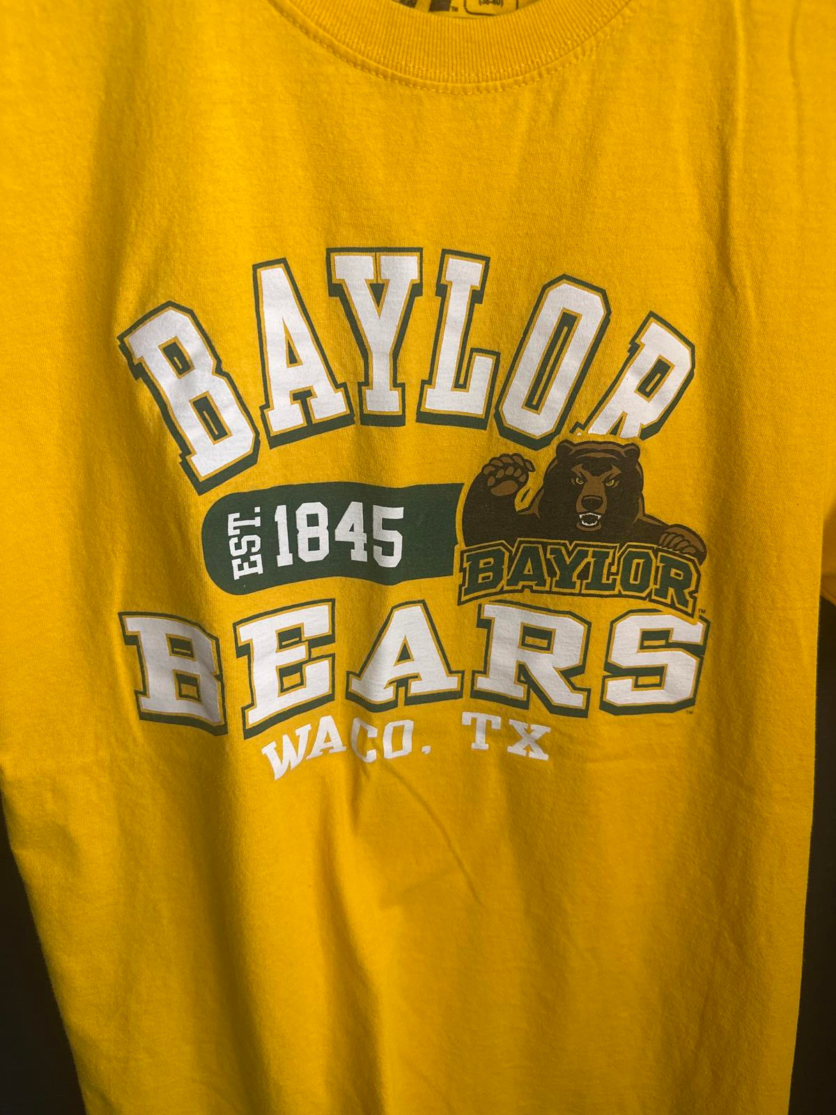 Baylor Bears Waco, TX Graphic T-Shirt - Team Spirit Yellow