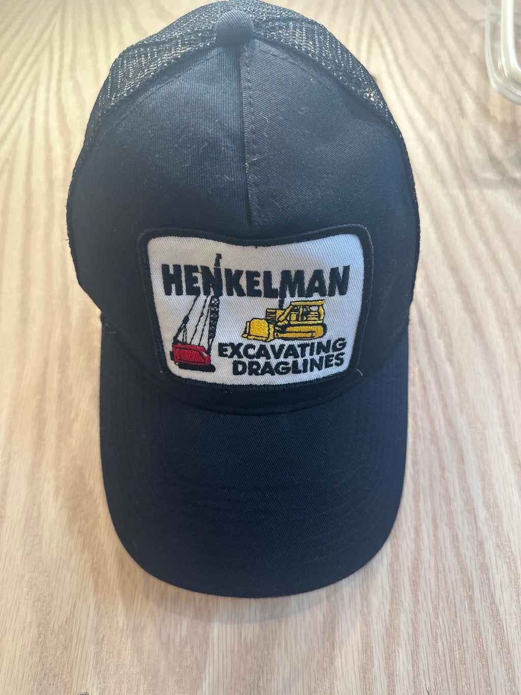 Henkelman Excavating Draglines Black Mesh Baseball Cap