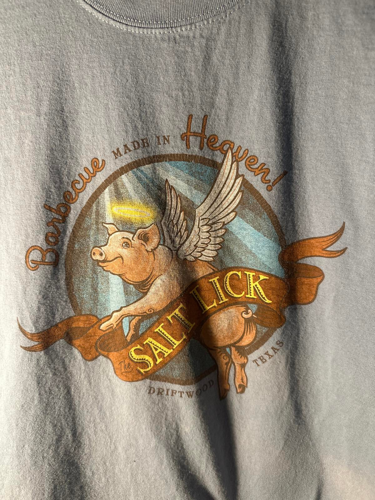 Salt Lick BBQ T-Shirt - Blue Heaven Design - Texas